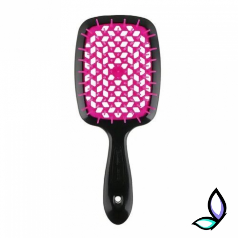 Щітка для волосся Janeke Superbrush The Original Black and Fuchsia - Фото