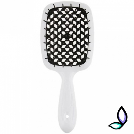 Щітка для волосся Janeke Superbrush The Original White and Black - Фото