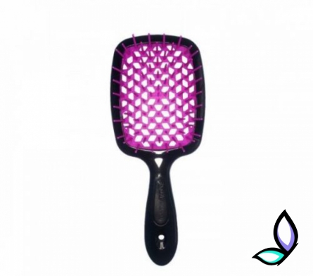 Щітка для волосся Janeke Superbrush Janeke Superbrush The Original Black and  Purple - Фото