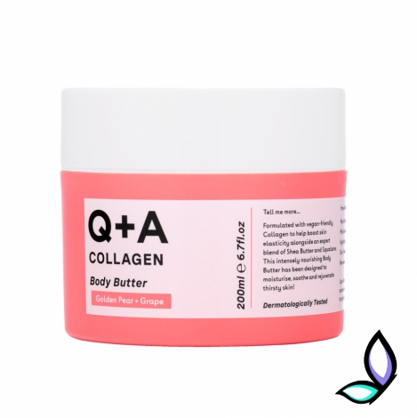 Зволожуючий баттер з колагеном Q+A Collagen Body Butter - Фото