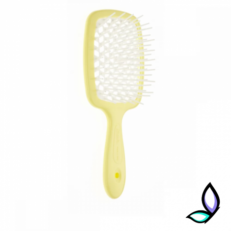 Щітка для волосся міні Janeke Superbrush Small The  Original White and Yellow