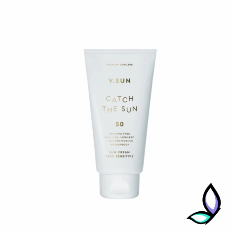 Сонцезахисний крем для обличчя V.Sun Sun Cream Face Sensitive SPF 50 Perfume Free - Фото