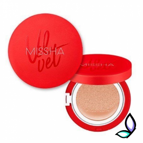 Тональний кушон з оксамитовим фінішем  Missha M Magic Cushion Cover Lasting SPF50+/PA+++  №21 Light Beige