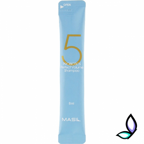 Шампунь для об'єму волосся з пробіотиками MASIL 5 Probiotics Perfect Volume Shampoo 8 мл. - Фото