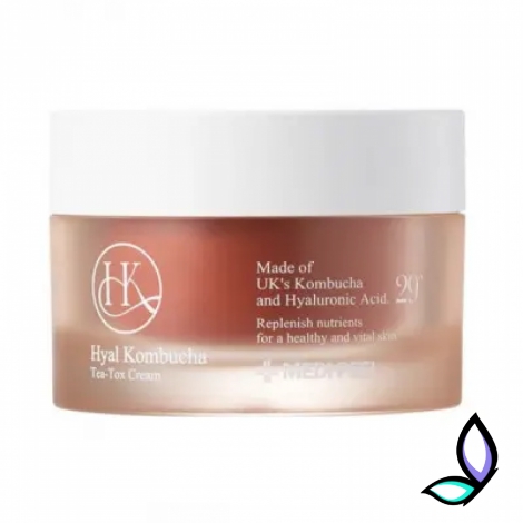 Ампульний крем для обличчя з комбучою  Medi-Peel Hyal Kombucha Tea-Tox Cream - Фото