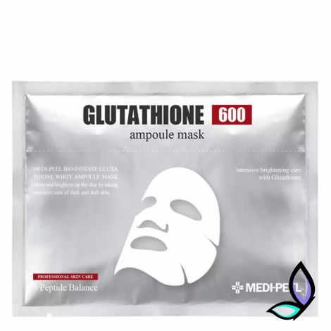 Освітлююча тканинна маска з глутатіоном та вітамінами Medi-Peel Bio-Intense Glutathione 600 White Ampoule Mask - Фото