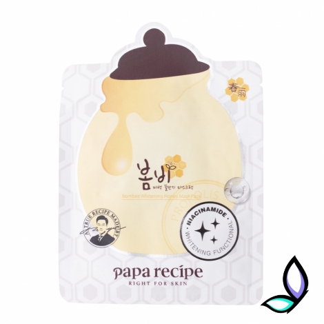 Освітлювальна тканинна маска з ніацинамідом Papa Recipe Bombee Whitening Honey Mask - Фото