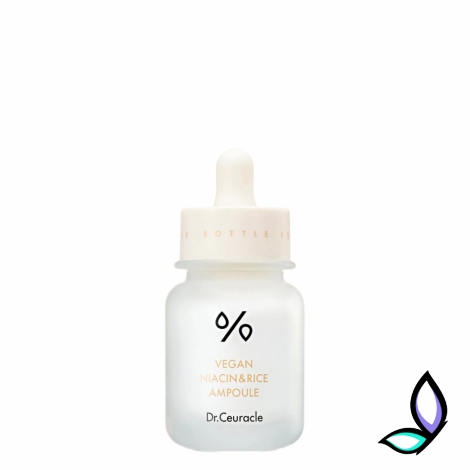 Ампульна сироватка для вирівнювання тону з ніацинамідом та екстрактом рису Dr.Ceuracle Vegan Niacin & Rice Ampoule - Фото