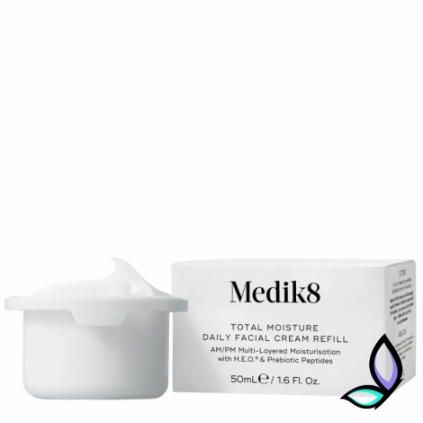 Зволожувальний та відновлювальний крем Medik8 Total Moisture Daily Facial Cream (змінний блок) - Фото