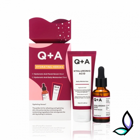 Подарунковий набір для зволоження шкіри Q+A Hydrating Heroes Gift Set