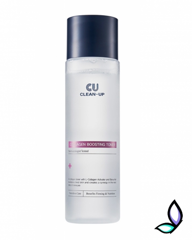 Тонер для покращення пружності CU Skin Clean-Up Collagen Boosting Toner - Фото