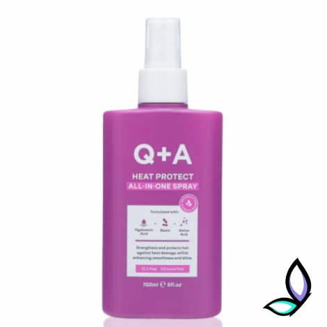 Термозахист для волосся Q+A Heat Protect All-in-One Spray - Фото