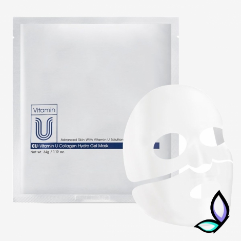 Гідрогелева маска подвійної дії для наповнення та сяйва шкіри CU Skin Vitamin U Collagen Hydro Gel Mask