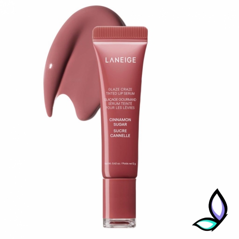 Тонуюча сироватка для губ з поліпептидами Laneige Glaze Craze Tinted Lip Serum, Cinnamon Sugar