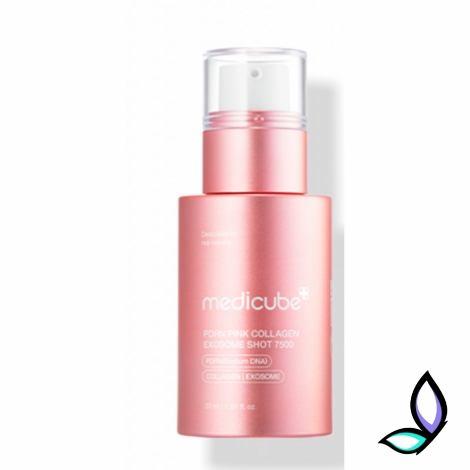 Регенеруюча сироватка з полінуклеотидами, екзосомами та спікулами Medicube PDRN Pink Collagen Exosome Shot 7500 - Фото