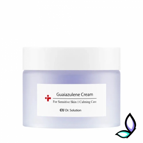 Інтенсивний заспокійливий крем з гвайазуленом, троксерутином та менадiоном CU Skin Dr.Solution Guaiazulene Cream - Фото