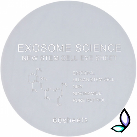 Зволожуючі антивікові патчі під очі Kor Japan The Exosome Science New Stem Cell Eye Sheet White - Фото