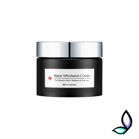 Освітлюючий крем з ніацинамідом 10% та вітаміном C CU Skin Dr.Solution Niacin 10% Vitamin C Cream