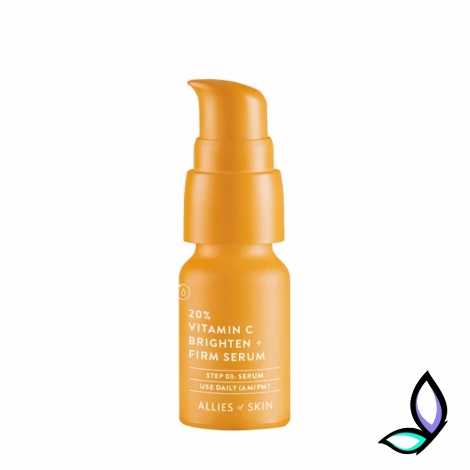 Сироватка з високою концентрацією вітаміну С Allies Of Skin  20% Vitamin C Brighten + Firm Serum 8 мл.