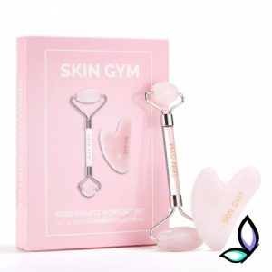 Набір для масажу обличчя Skin Gym Rose Quartz Workout Set