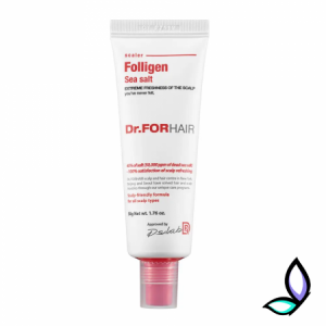 Пілінг для шкіри голови з частинками солі Мертвого моря  Dr.FORHAIR  MINI Sea Salt Scaler 50 мл.