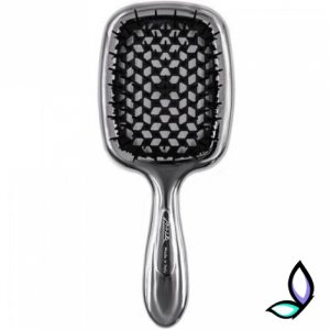 Щітка для волосся Janeke Superbrush The Original Silver Black